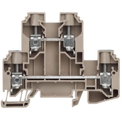 WEIDMULLER WDK 10 DU-N Zacisk modułowy wielorzędowy, złącze śrubowe, 10 mm², 800 V, 57 A, liczba poziomów: 2, Ciemnobeżowy, niebieski 1415520000 /50szt./ (1415520000)